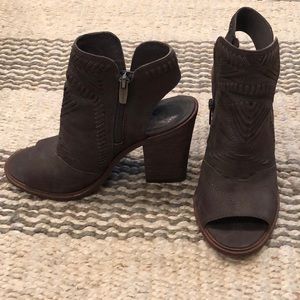 Vince Camuto peep toe booties